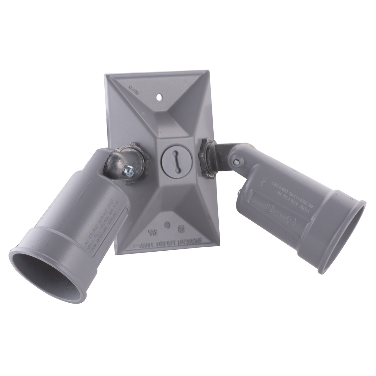 Gray Hubbell-Bell 5621-0 Weatherproof Lamp Holder and Cover Combination