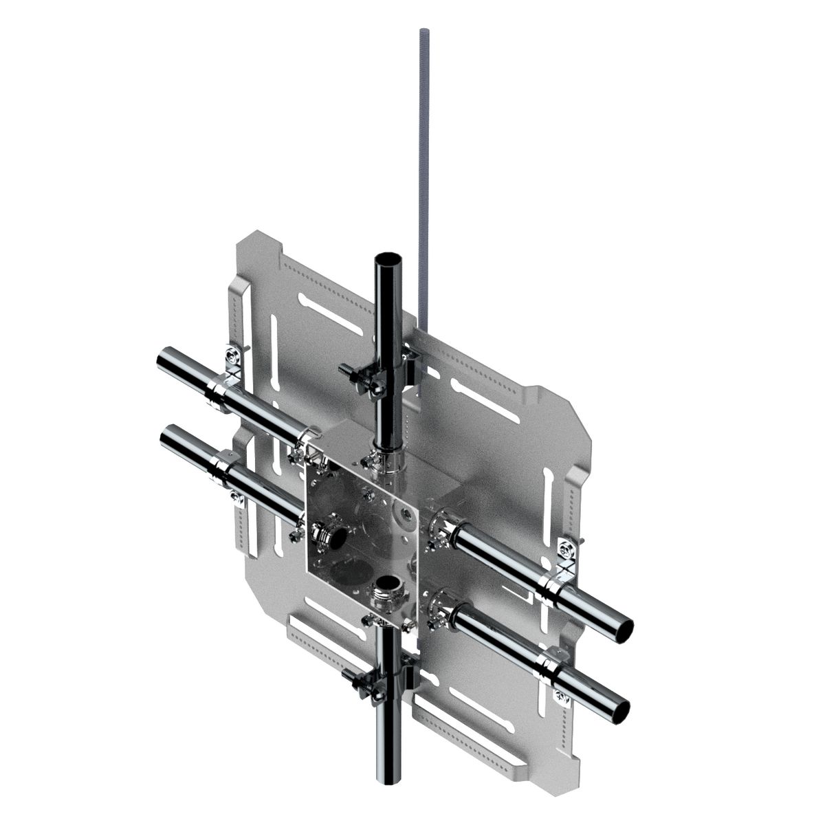 Lanced Box/Conduit Support Plate, 12 inches 9112RL Raco