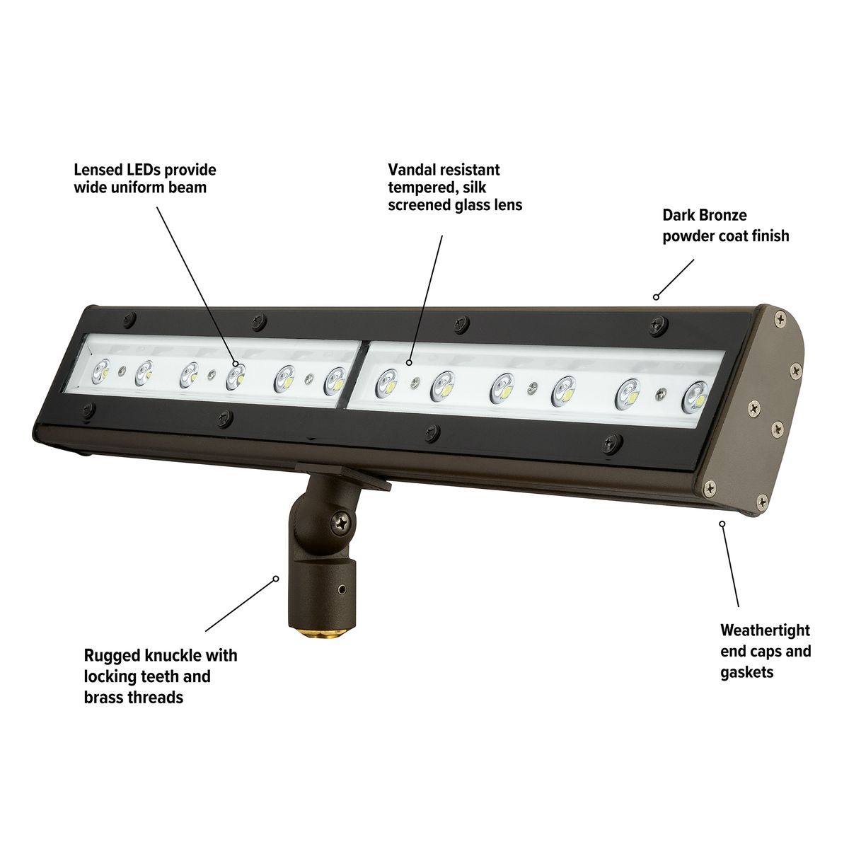 ALF Linear 12 LED Floodlight Hubbell ALF Linear 12 LED Floodlight Hubbell