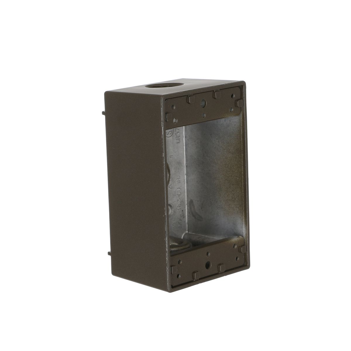 RAC 5320-2 1G WP BOX (3) 1/2 IN. OUTLETS - BRONZE