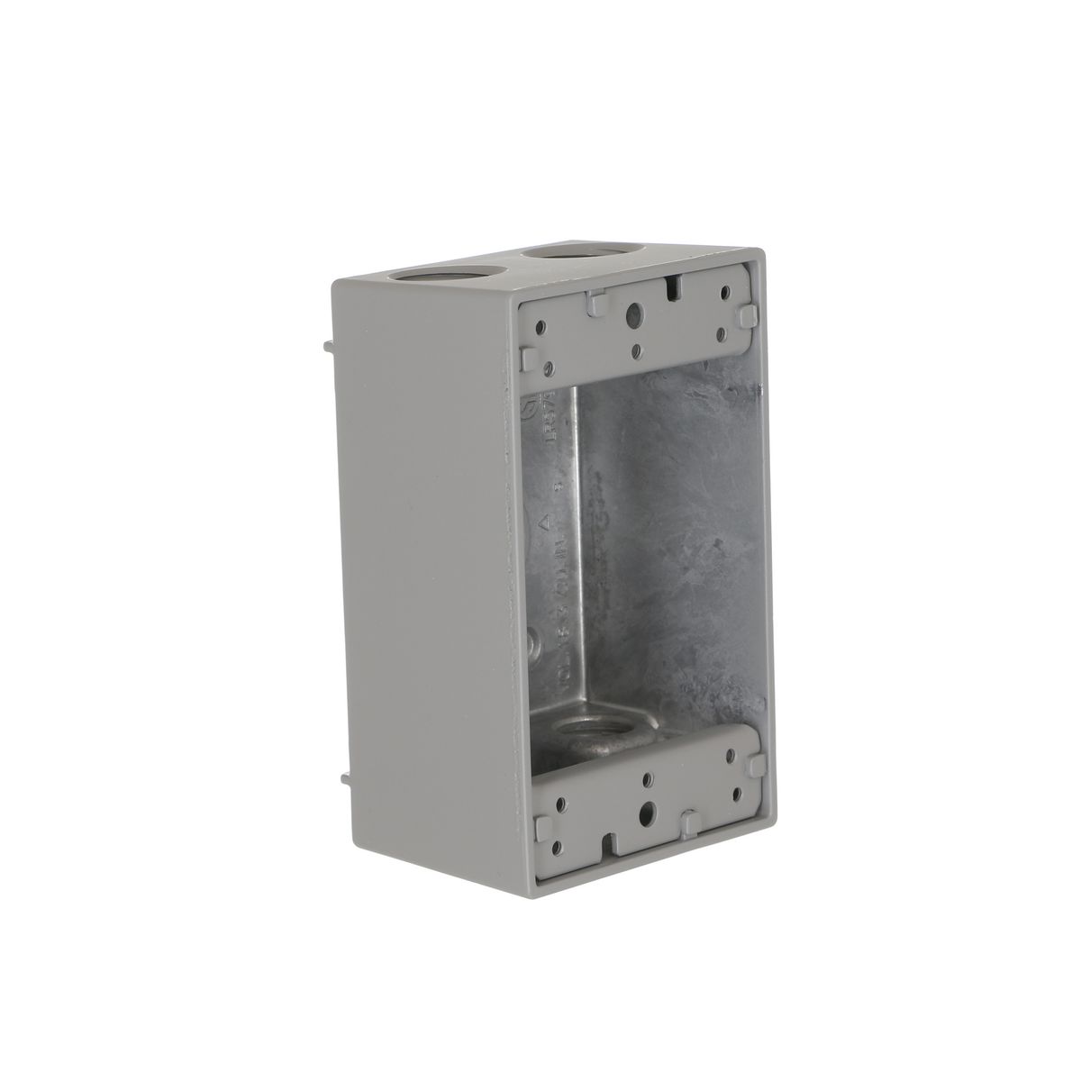 RAC 5322-0 1G WP BOX (5) 1/2 IN. OUTLETS - GRAY