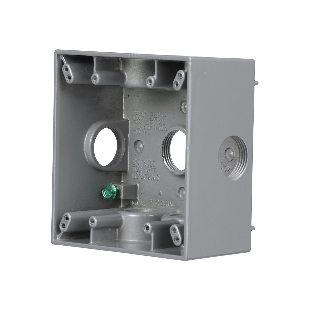RAC 5346-0 2G WP BOX (7)3/4 IN OUTL W/SID REPLACES DB775XS