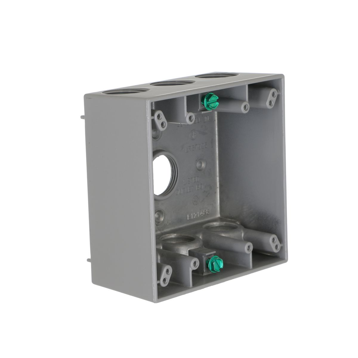 RAC 5348-0 2G WP BOX (7) 3/4 IN. OUTLETS - GRAY REPLACED WITH TAYMDB775S