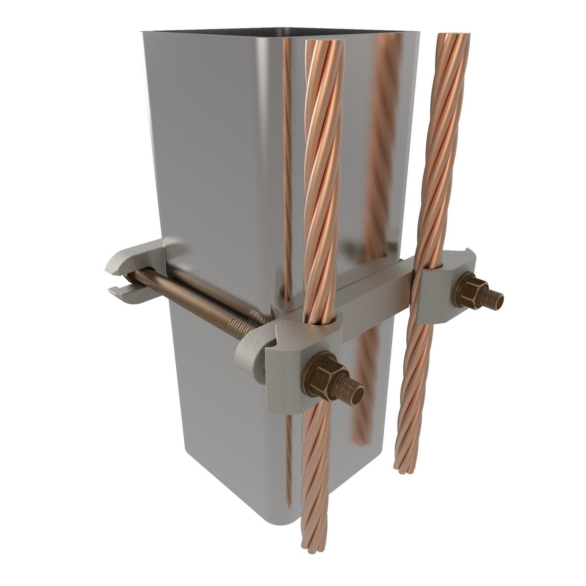 GA400H294CTN, Mechancial Ground Connector for Copper Cable to 4" Square