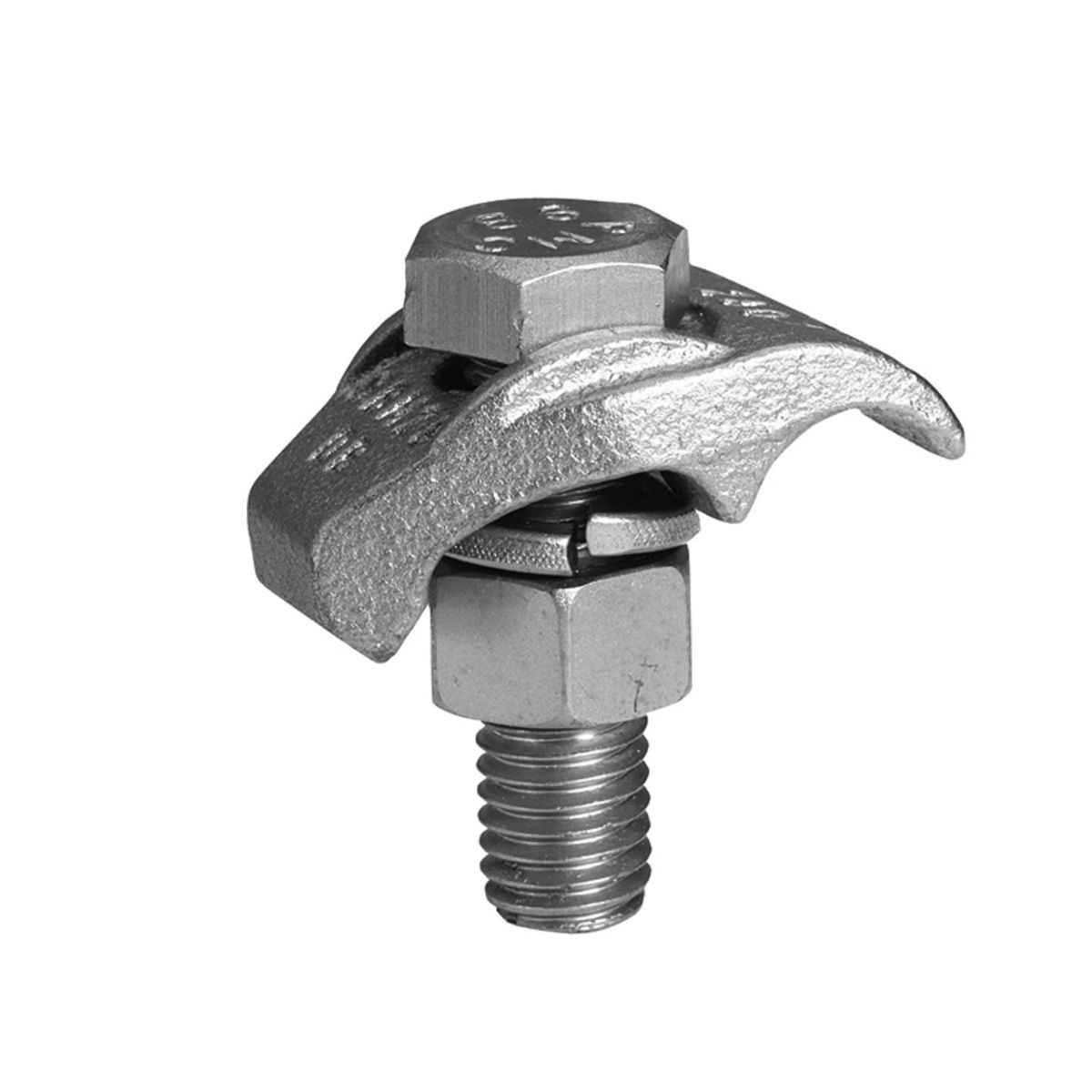 Product image for Burndy GBM28CG2 Cable Tray Ground Clamp CU CABLE: #1 AWG (STR) - 4/0 AWG (STR) 1/4" STUD TORQUE: 35 LB" Tin Plated