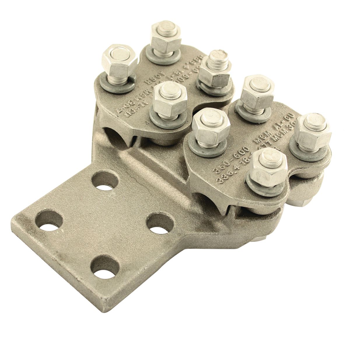 Product image for Burndy NN2AR36A4N Terminal Bolted 2 Cable To 4 Hole Pad