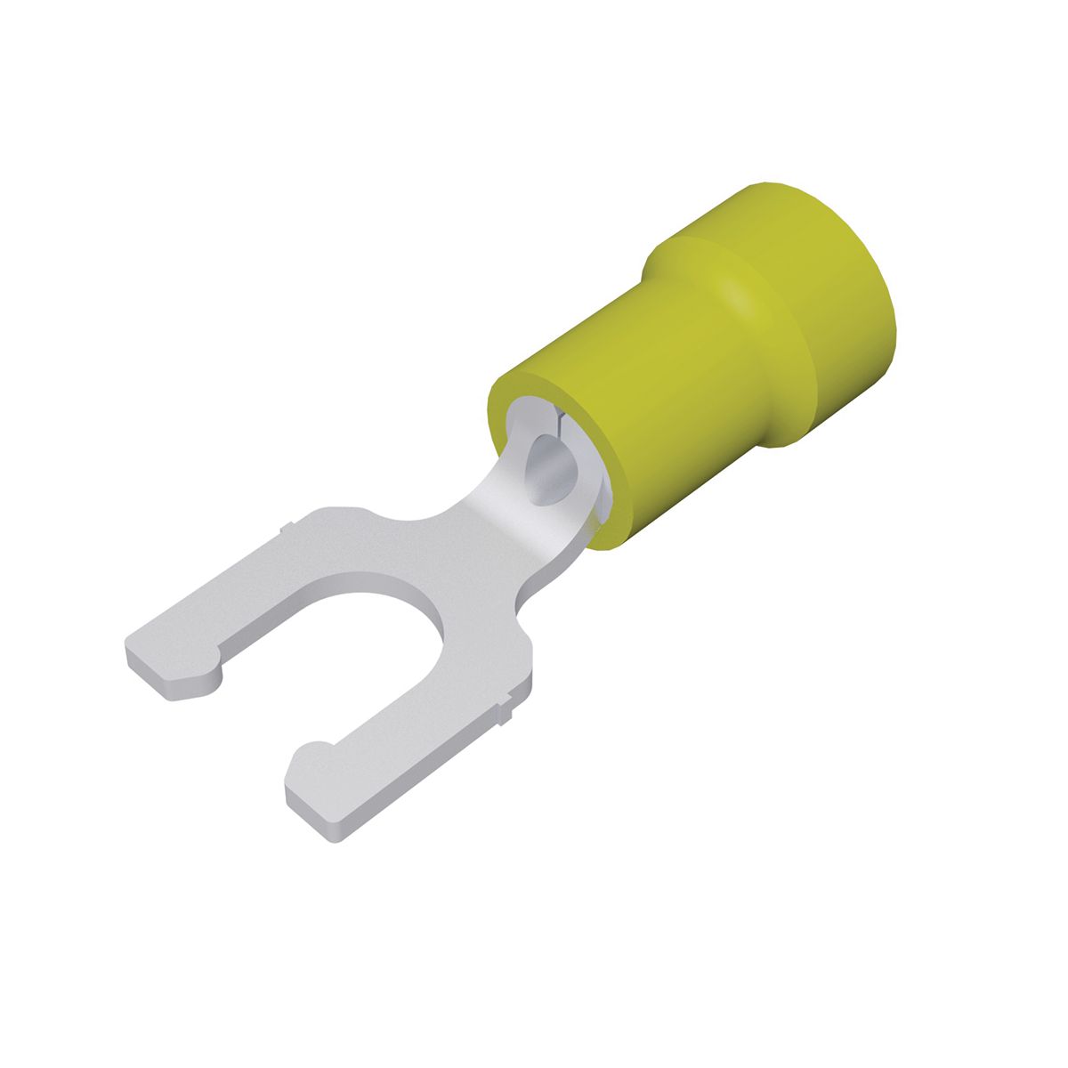 Vinyl Locking Fork Terminal For 22 16 AWG (Tape Mounted) BA16EL8M