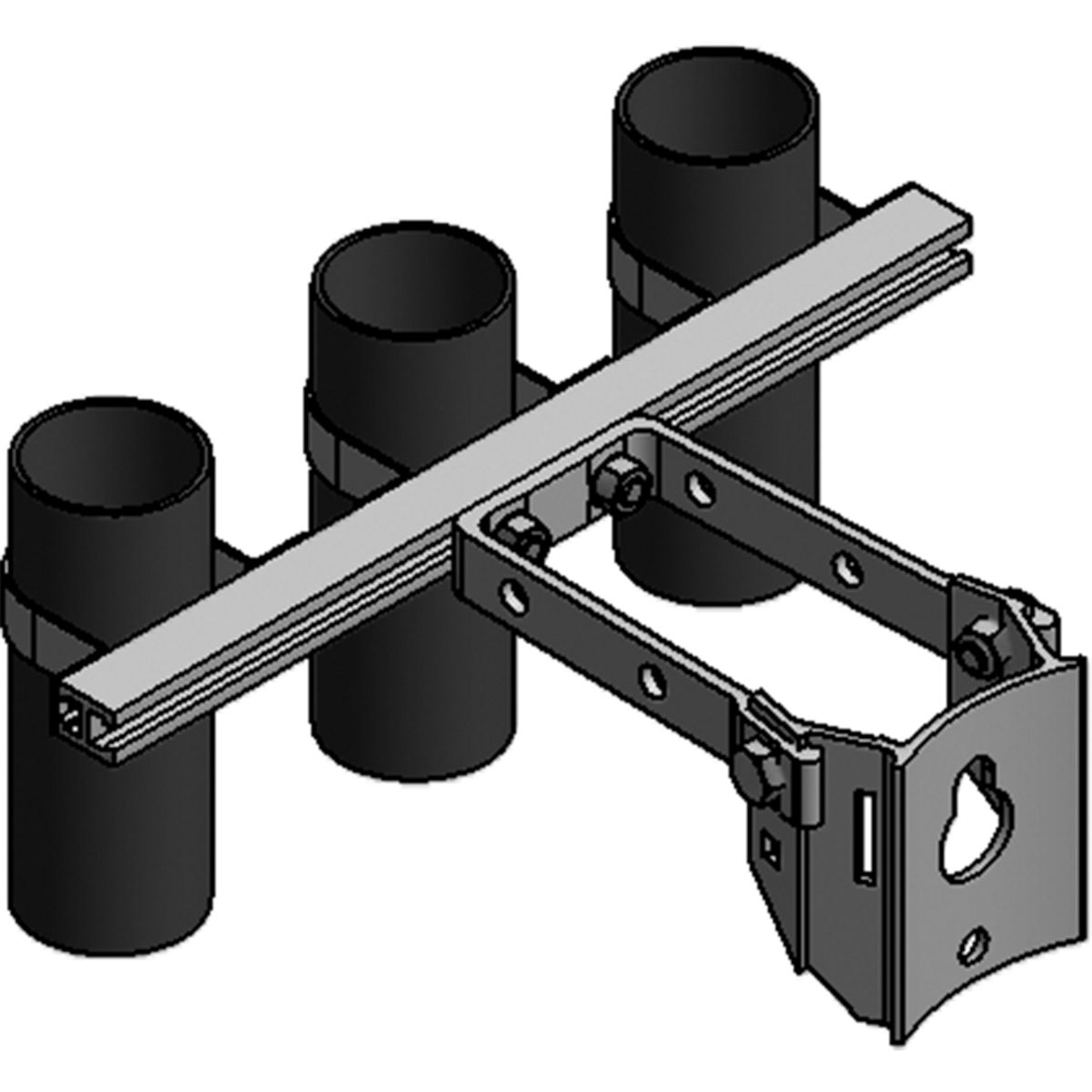 Standoff bracket with 6” HBar BASOCL918H Connector Manufacturing Company