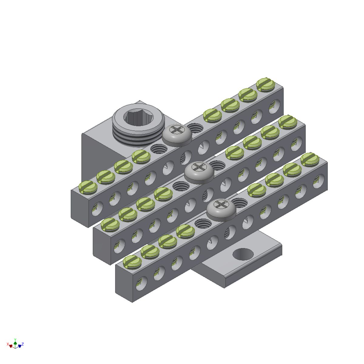 Aluminum Neutral Bar Assemblies SNB35012 Connector Manufacturing Company