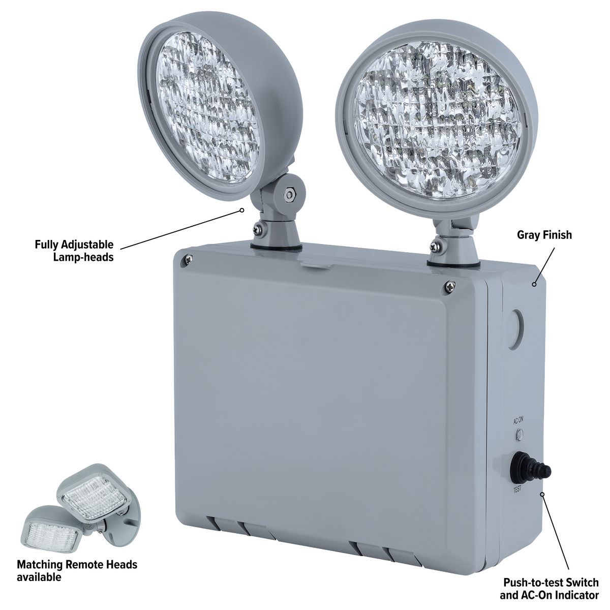 Details about  / COMPASS COMBINATION LED EXIT EMERGENCY LIGHT CCR 120//277 VOLT