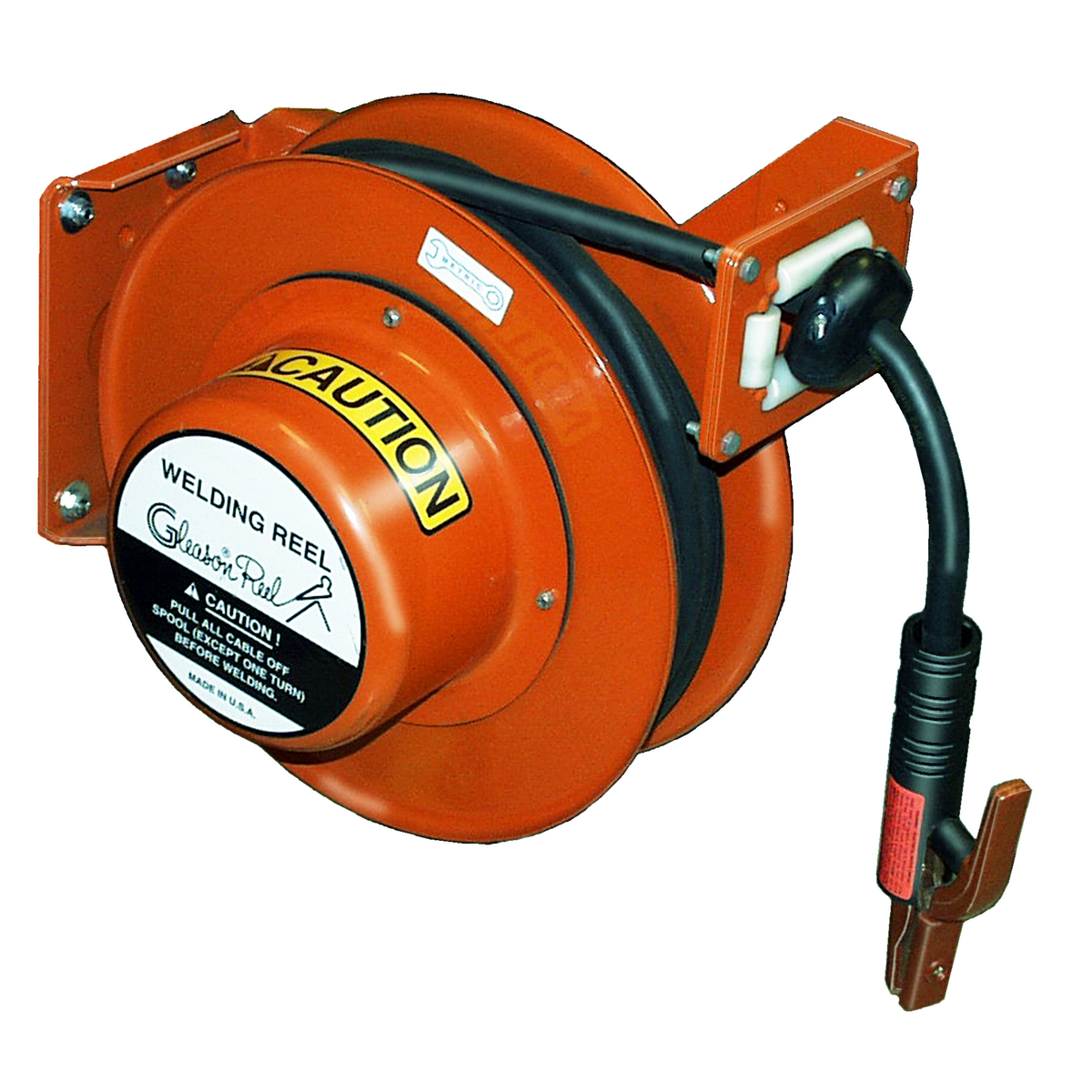 Hannay Reels - Available as a power or manual rewind, the SWCR Series  offers quick arc welding connections for instant use with any cable length.