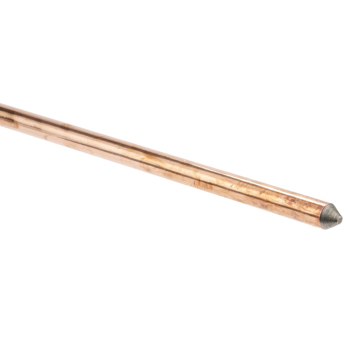 10mil COPPER-BONDED GROUND ROD, 3/4in x 6ft, UNTHREADED ENDS