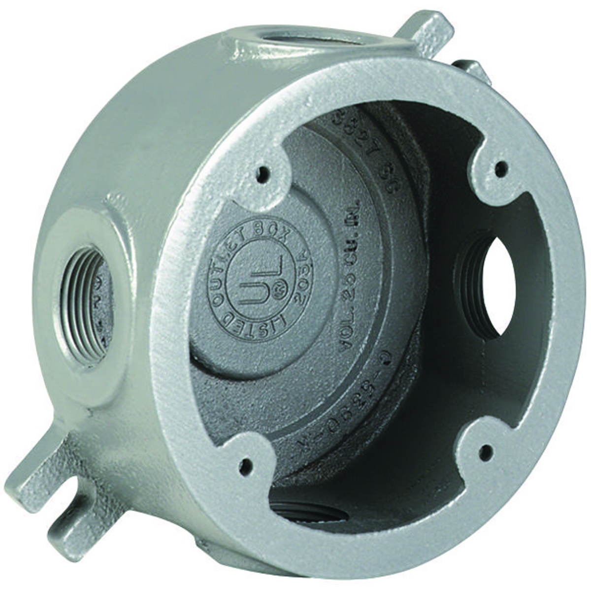 ROUND OUTLET 2-1/4" 1/2" HUB