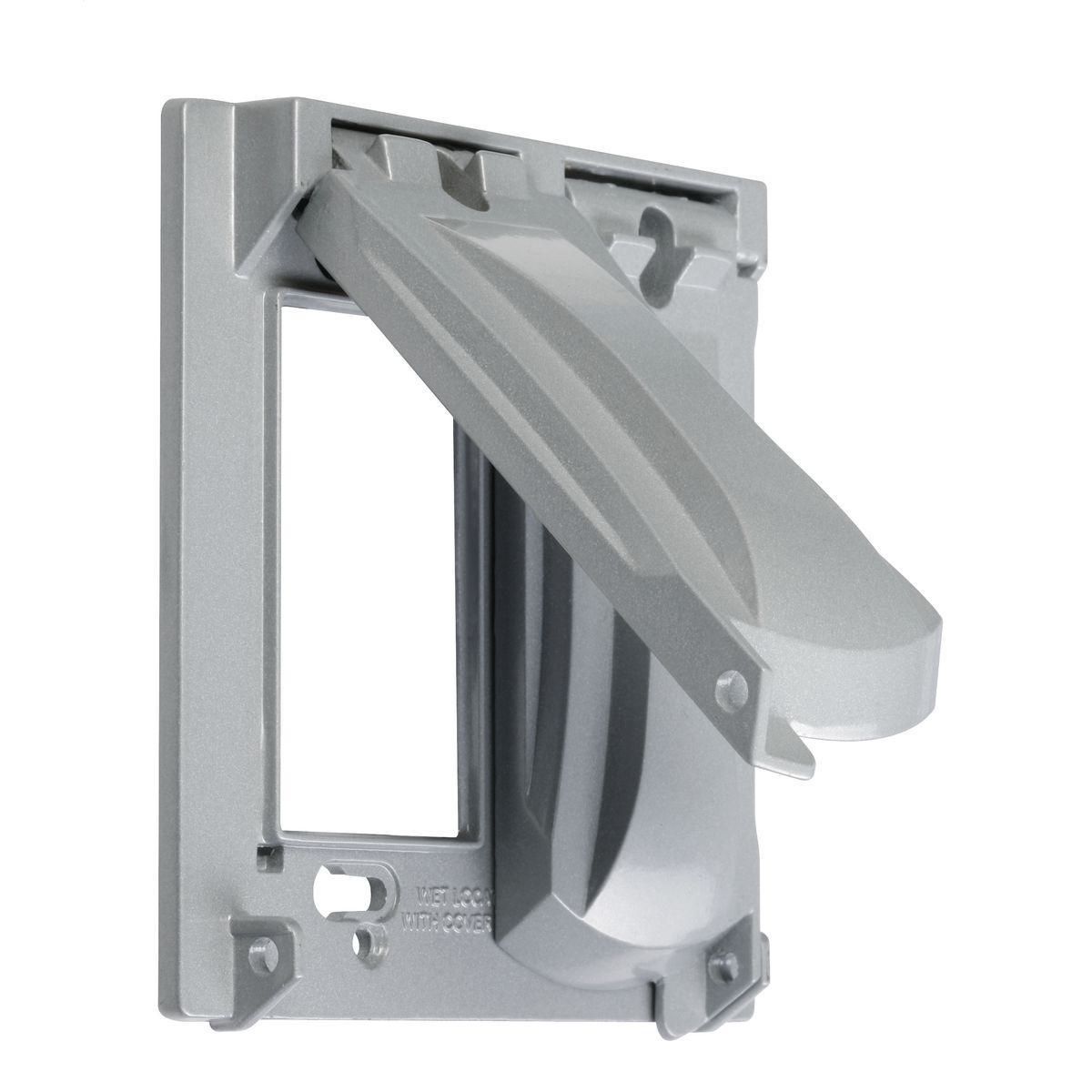 Gray Details about   2 Hubbell-Bell MX2050S 2 Gang 2 Device Metal Weatherproof Receptacle Cover 