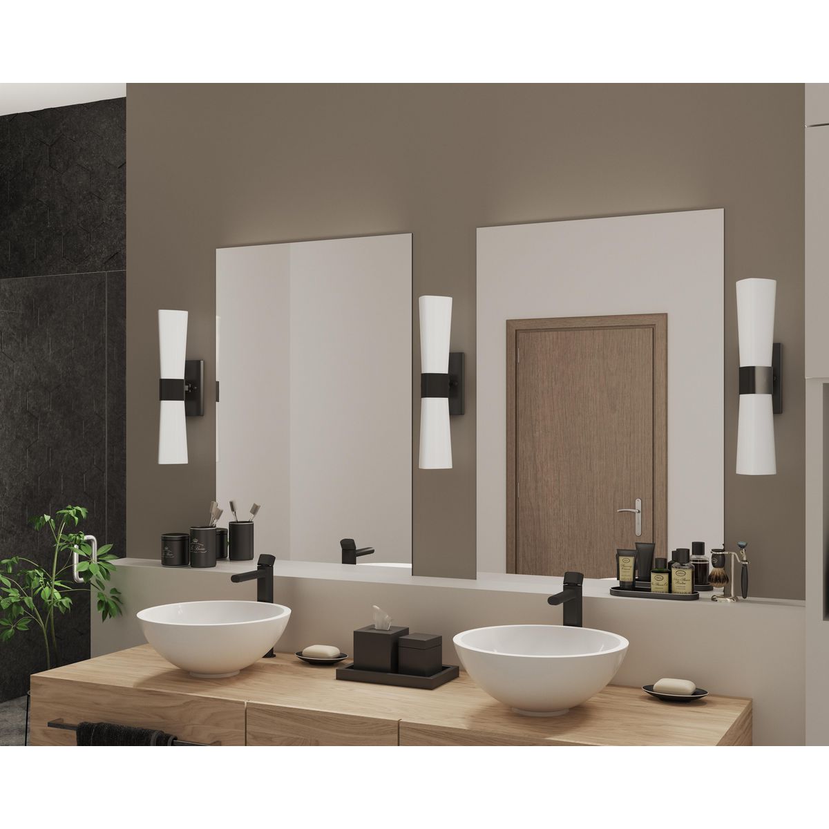 Progress Lighting Zura Collection 2-Light Polished Chrome Bathroom Vanity Light 