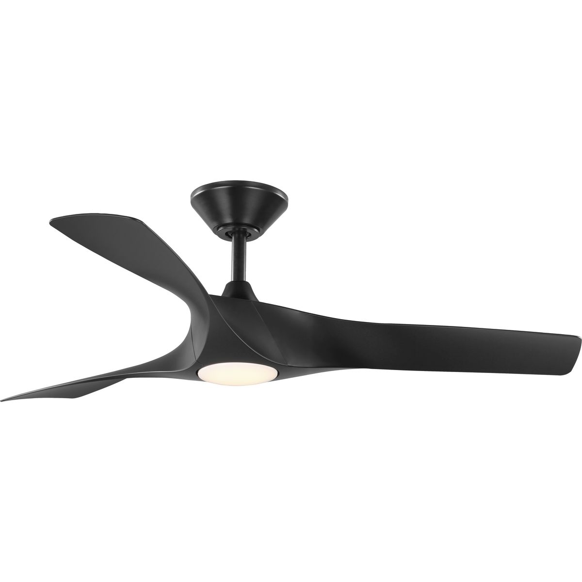 Ryne Collection 52 3-Blade Matte Black LED Transitional Indoor/Outdoor DC Ceiling  Fan, P250060-031-30