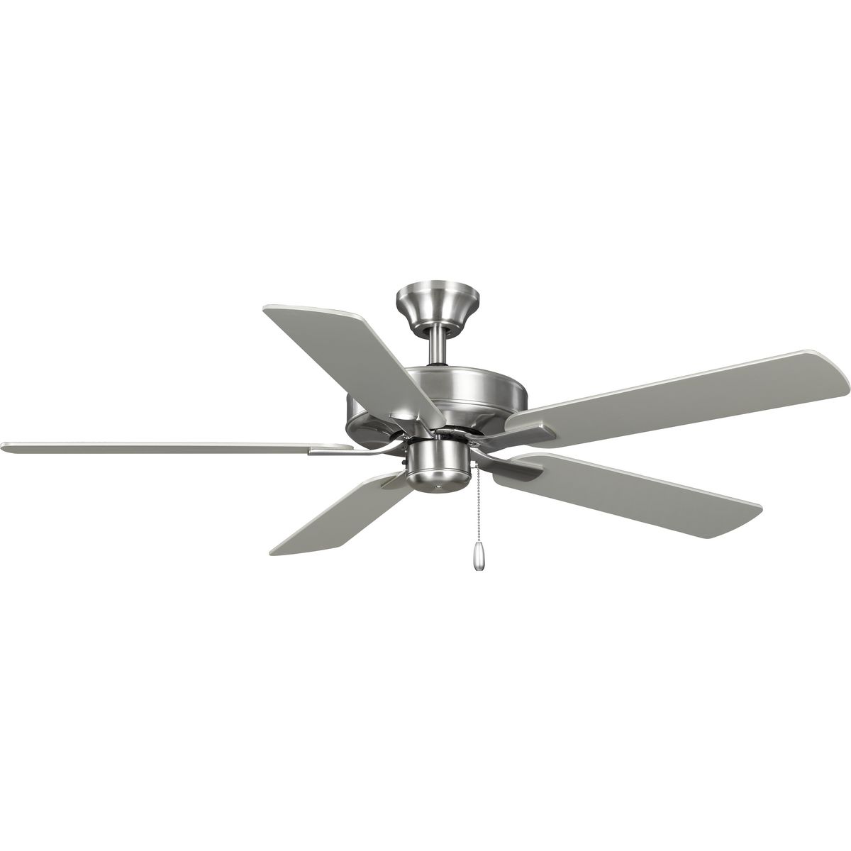 AirPro 52 in. Brushed Nickel 5-Blade AC Motor Transitional Ceiling Fan, P250080-009