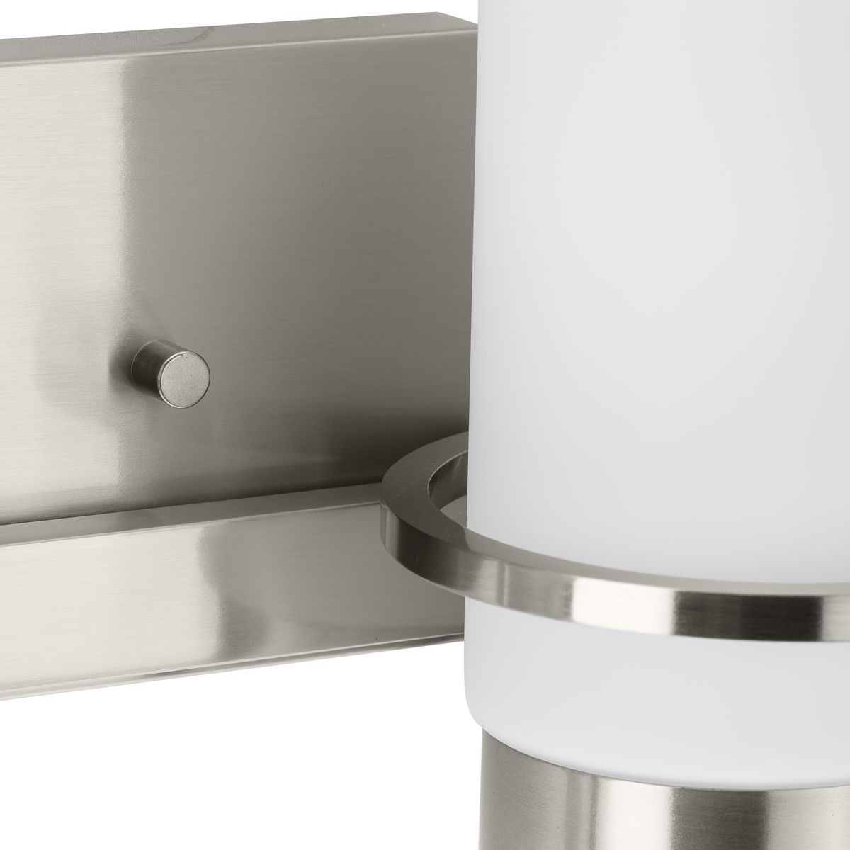 Reiss Collection TwoLight Modern Farmhouse Brushed Nickel Vanity Light