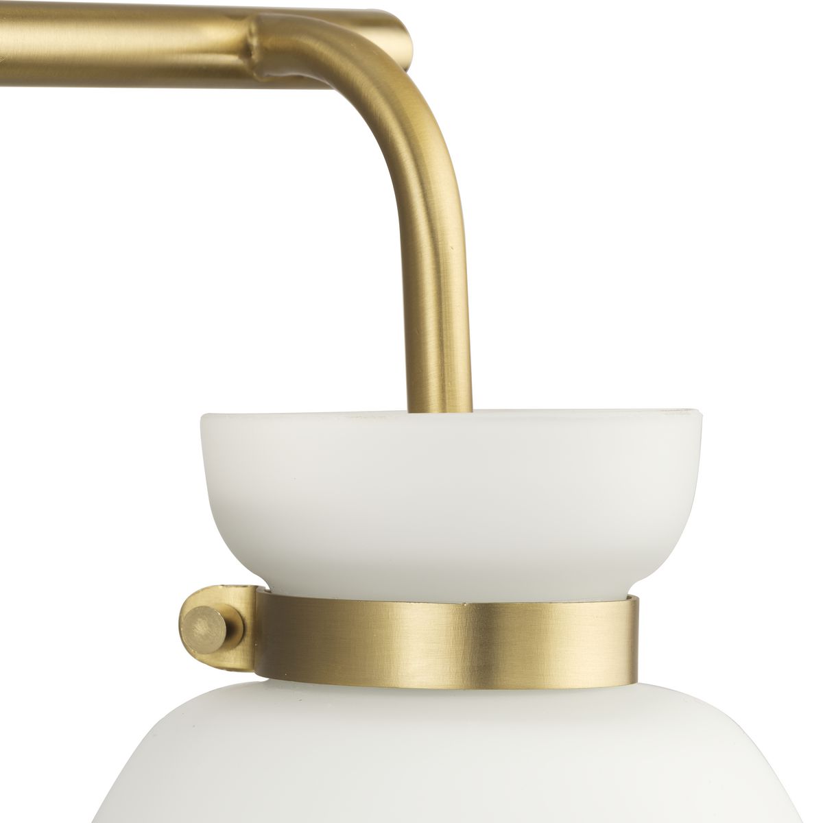 Lexie Collection ThreeLight Brushed Gold Contemporary Vanity Light