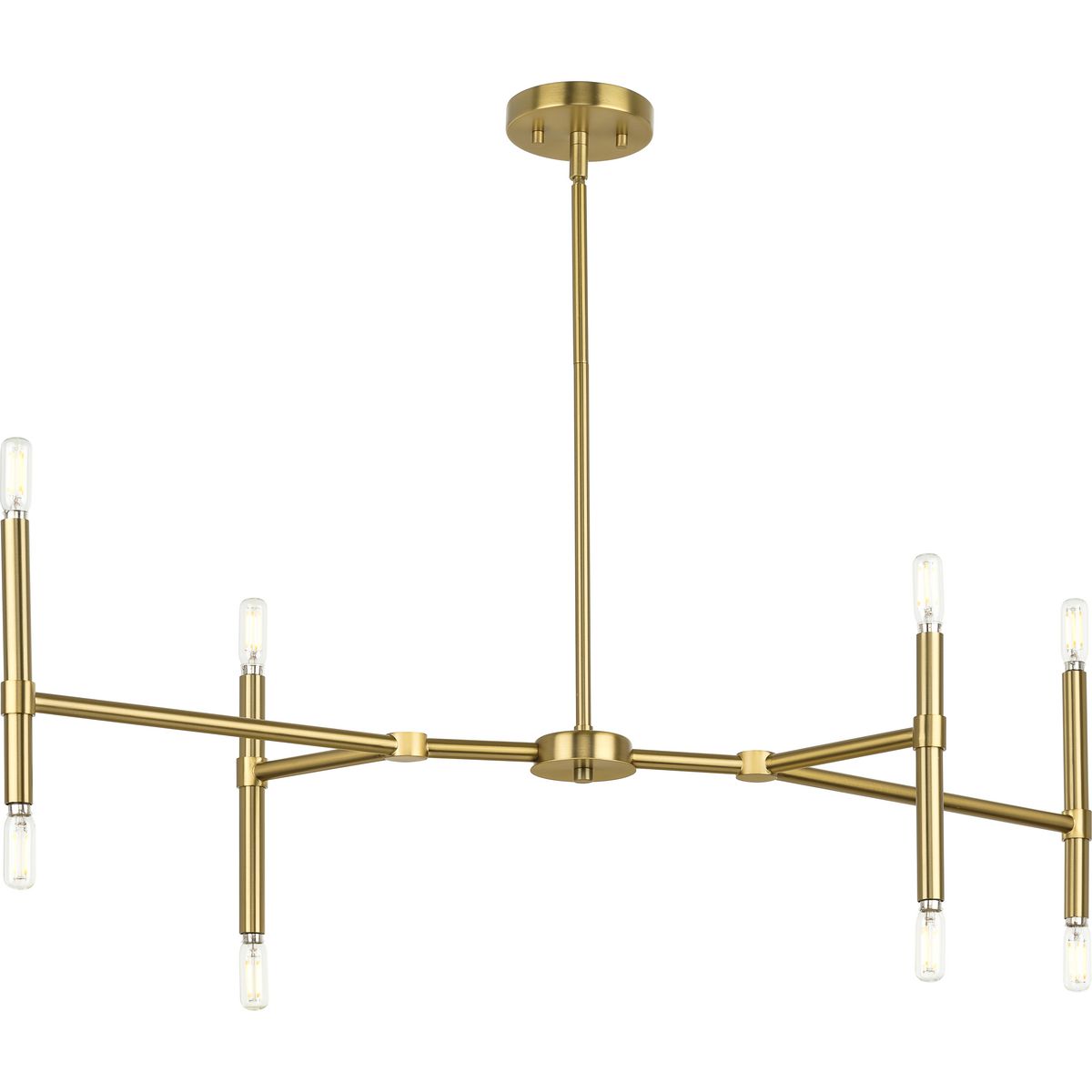 Right angle online linear chandelier