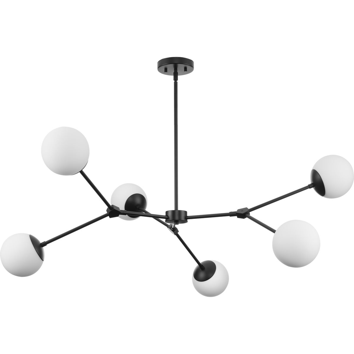 Black mid deals century modern chandelier