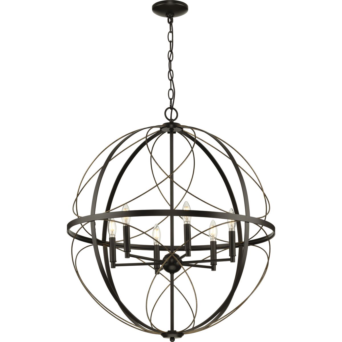 Brandywine Collection Six-Light Pendant | P500069-020 | Progress Lighting