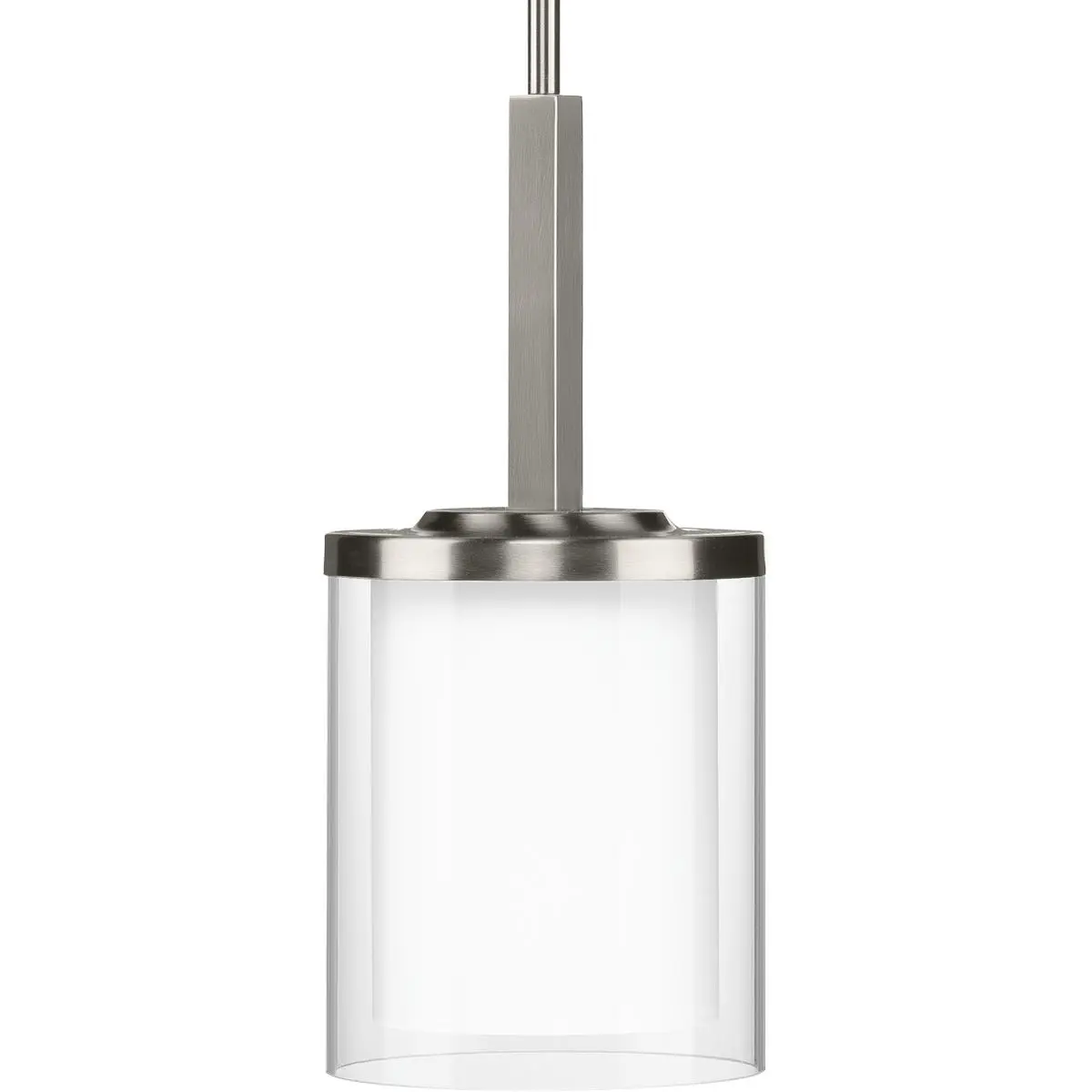 Mast Collection One-Light Brushed Nickel Clear Glass Coastal Mini-Pendant  Light | P500192-009 | Hubbell Power Systems