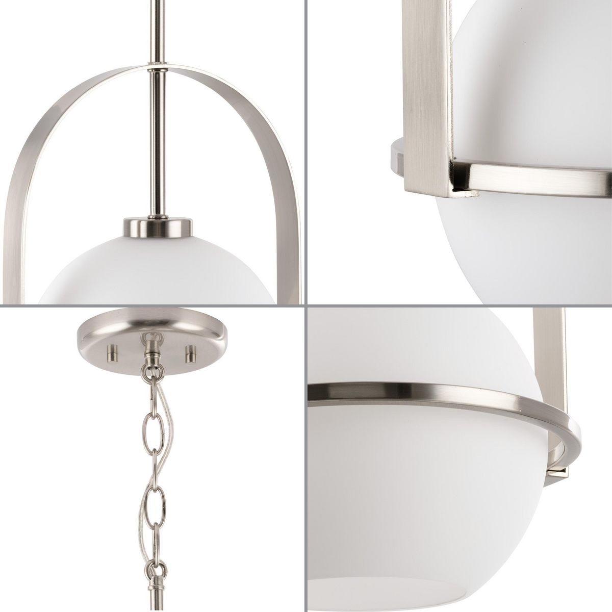 Delayne Collection One-Light Mid-Century Modern Brushed Nickel