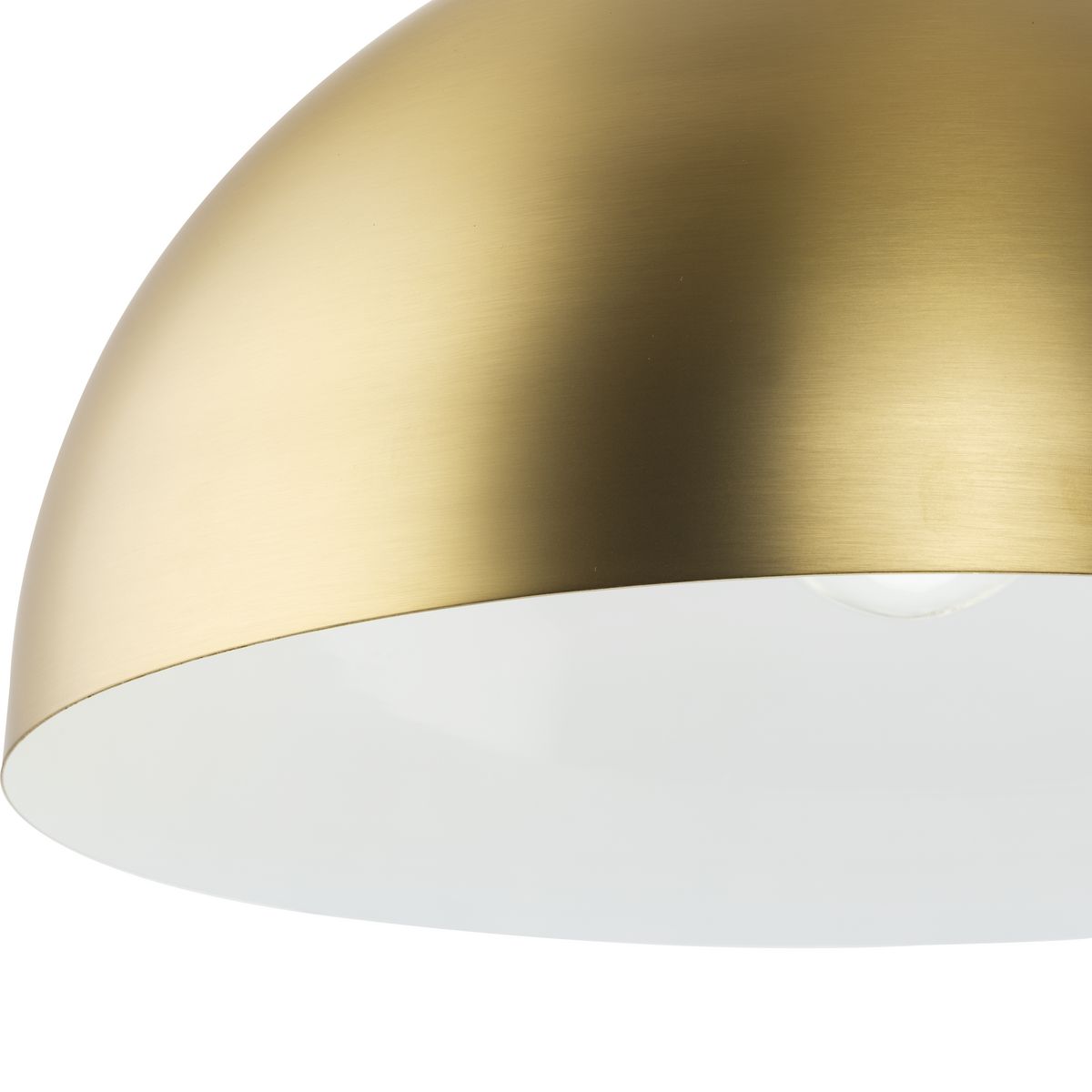 Perimeter Collection One-Light Brushed Gold Mid-Century Modern Pendant ...