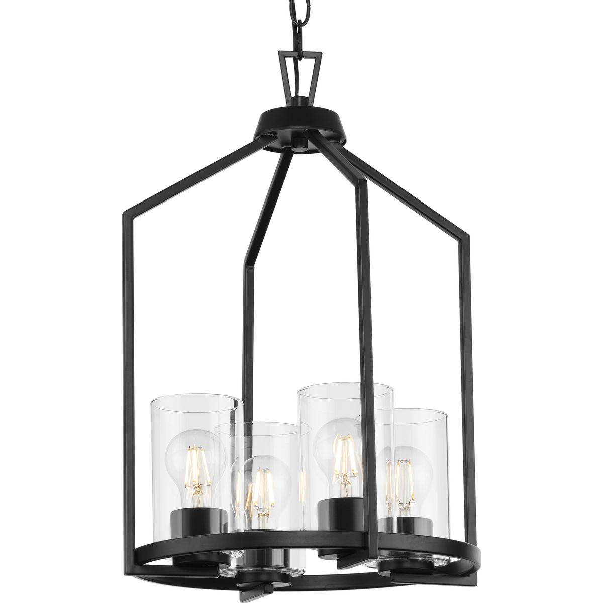 Matte black 2024 foyer light