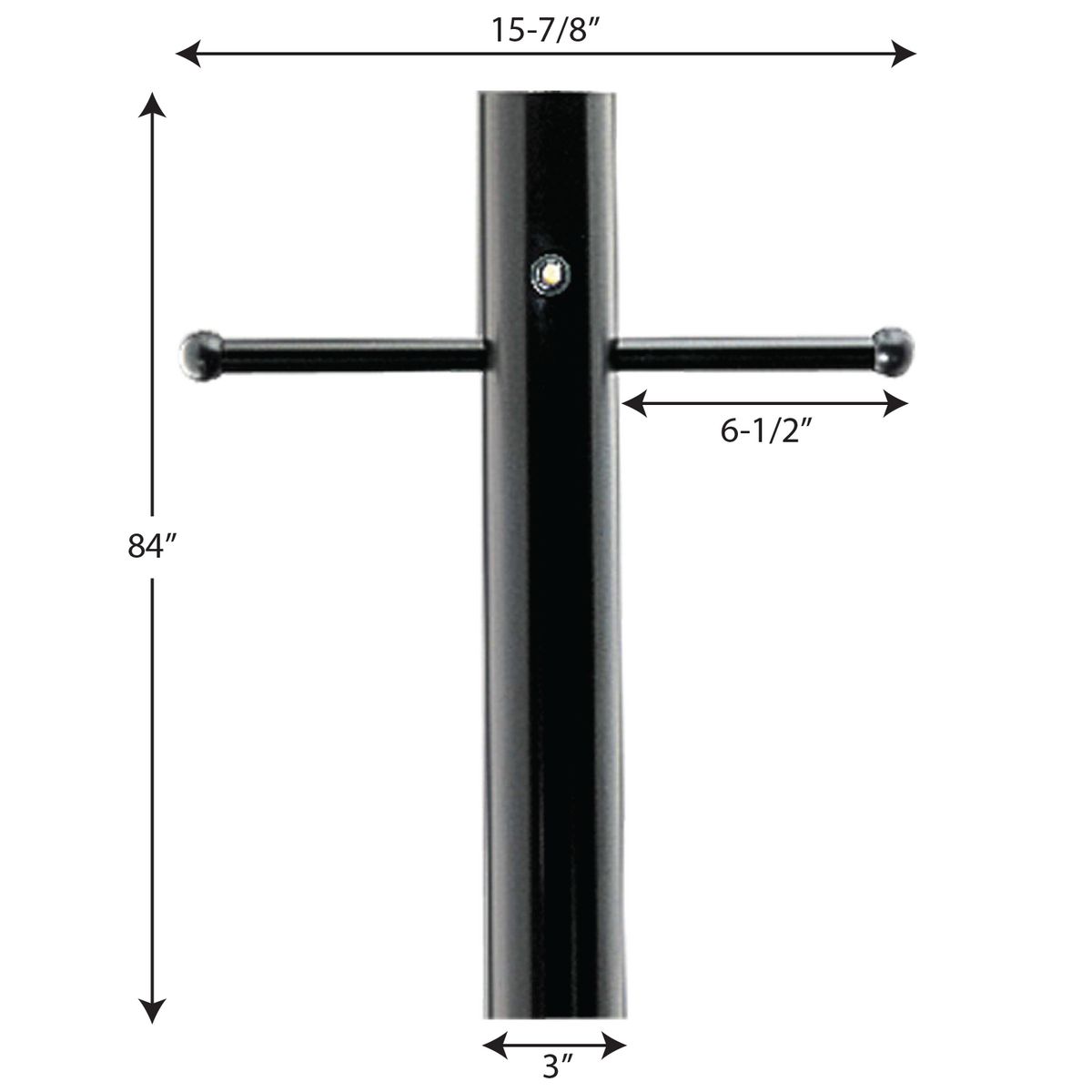 Outdoor 7' Aluminum Post with Ladder Rest and Photocell | P5391-31PC ...