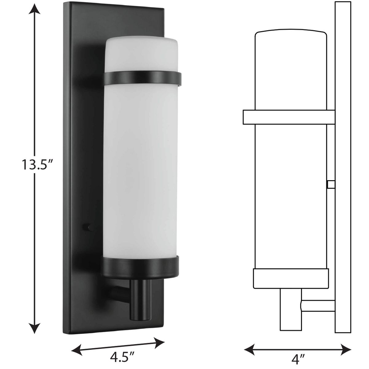 Hartwick Collection Black One-Light Wall Sconce | P710087-031