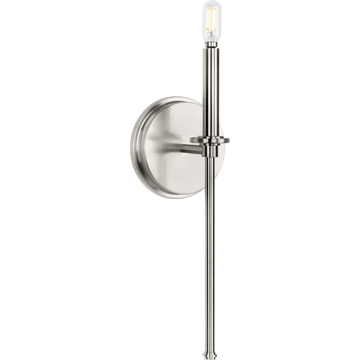 Elara Collection One-Light New Traditional Brushed Nickel Wall