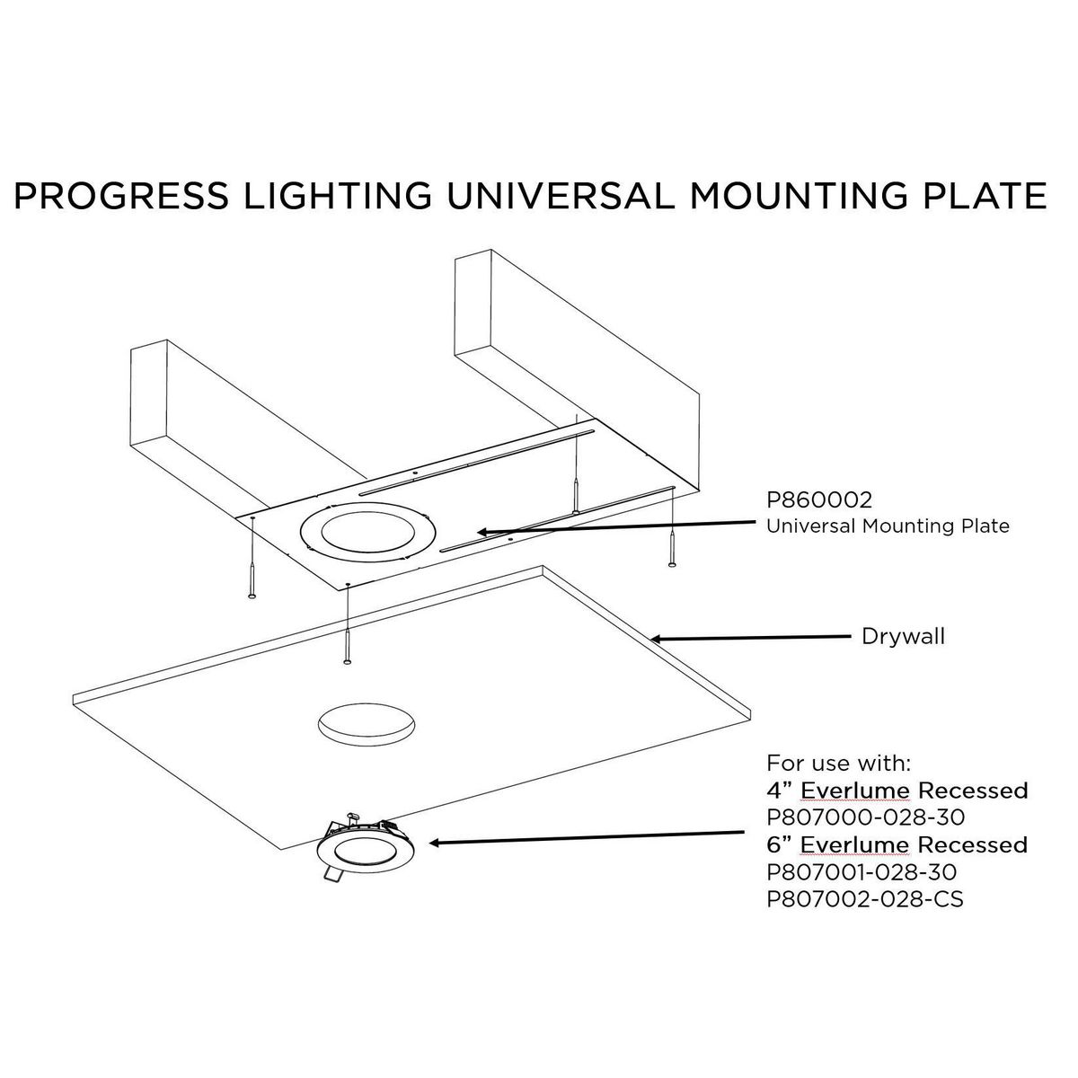 Everlume Collection Universal Mounting Plate Accessory | P860062 