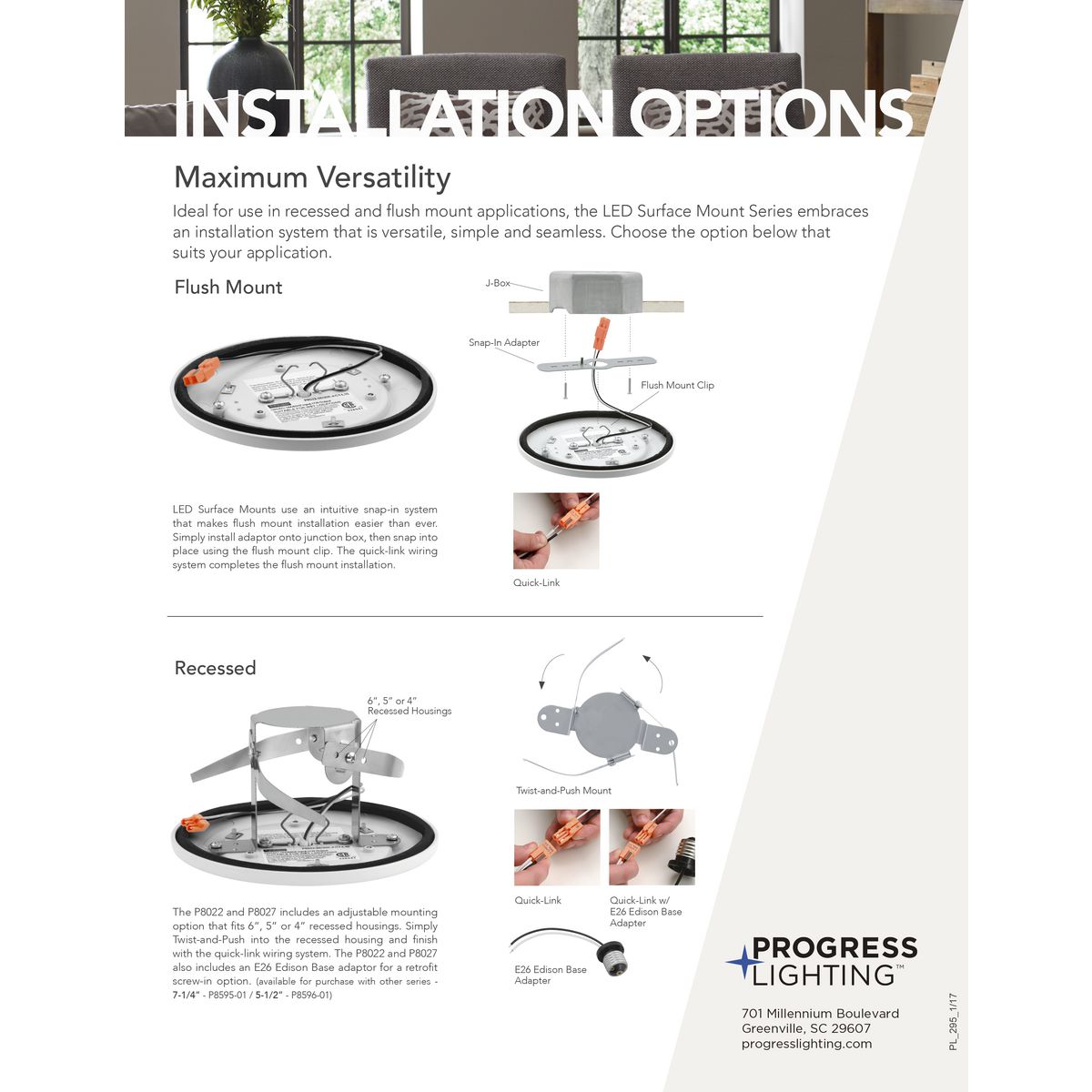 recessed to surface mount adapter