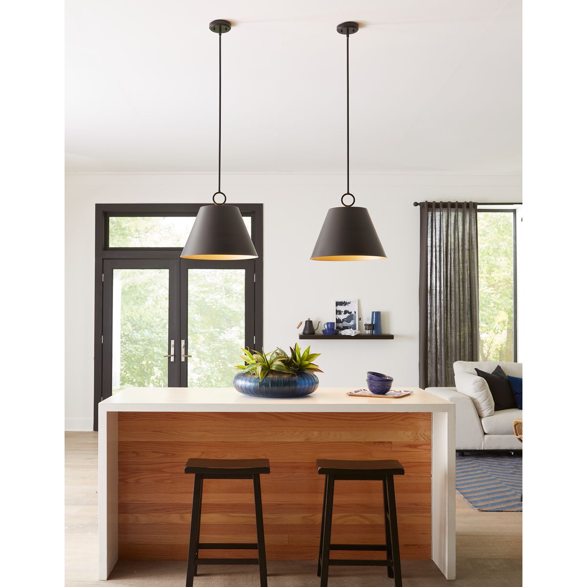 Parkhurst Collection Three-Light New Traditional Matte Black Metal ...