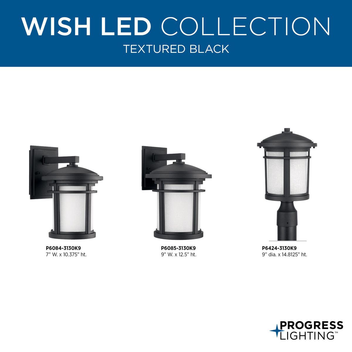 Wish Collection One-Light Small LED Wall Lantern | P6084-3130K9