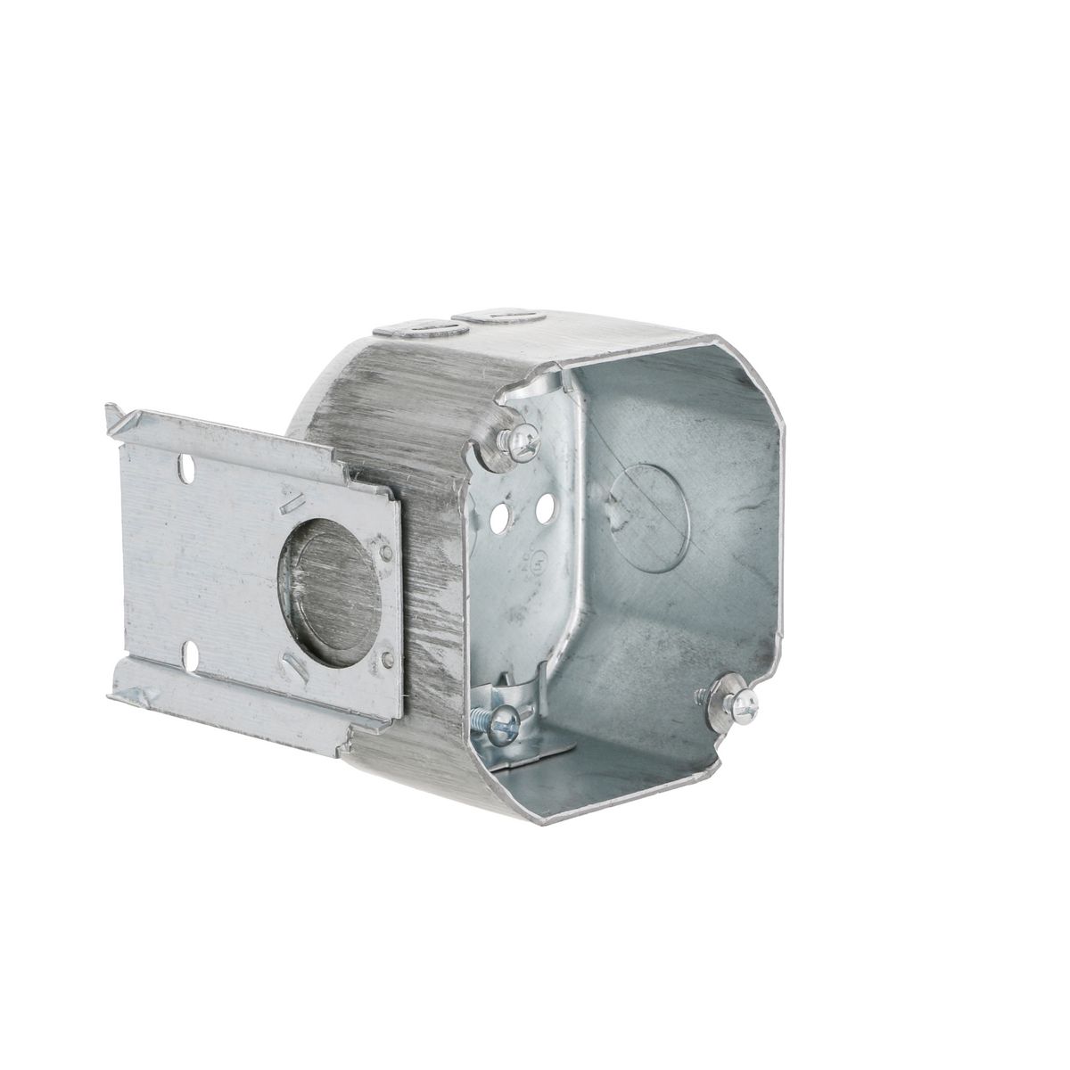 RAC 176 4 OCT BOX 2-1/8DP J-BRKT NM-CLMP 1/2 KO