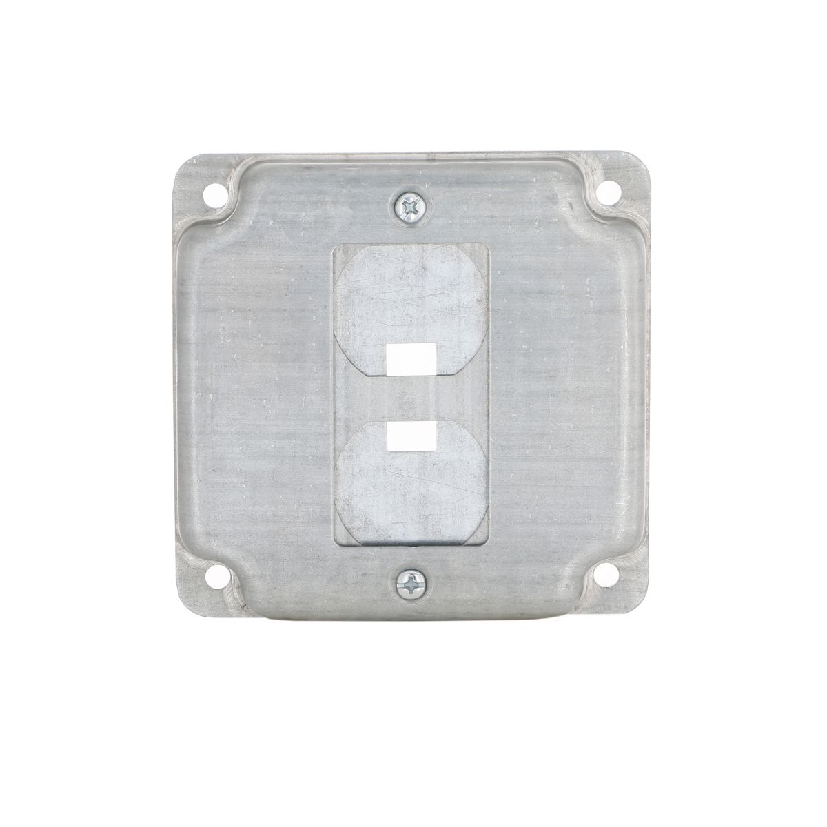 4 In. Square Cover, Exposed Work, 1 GFCI And 1 Toggle Switch | 814C | Raco