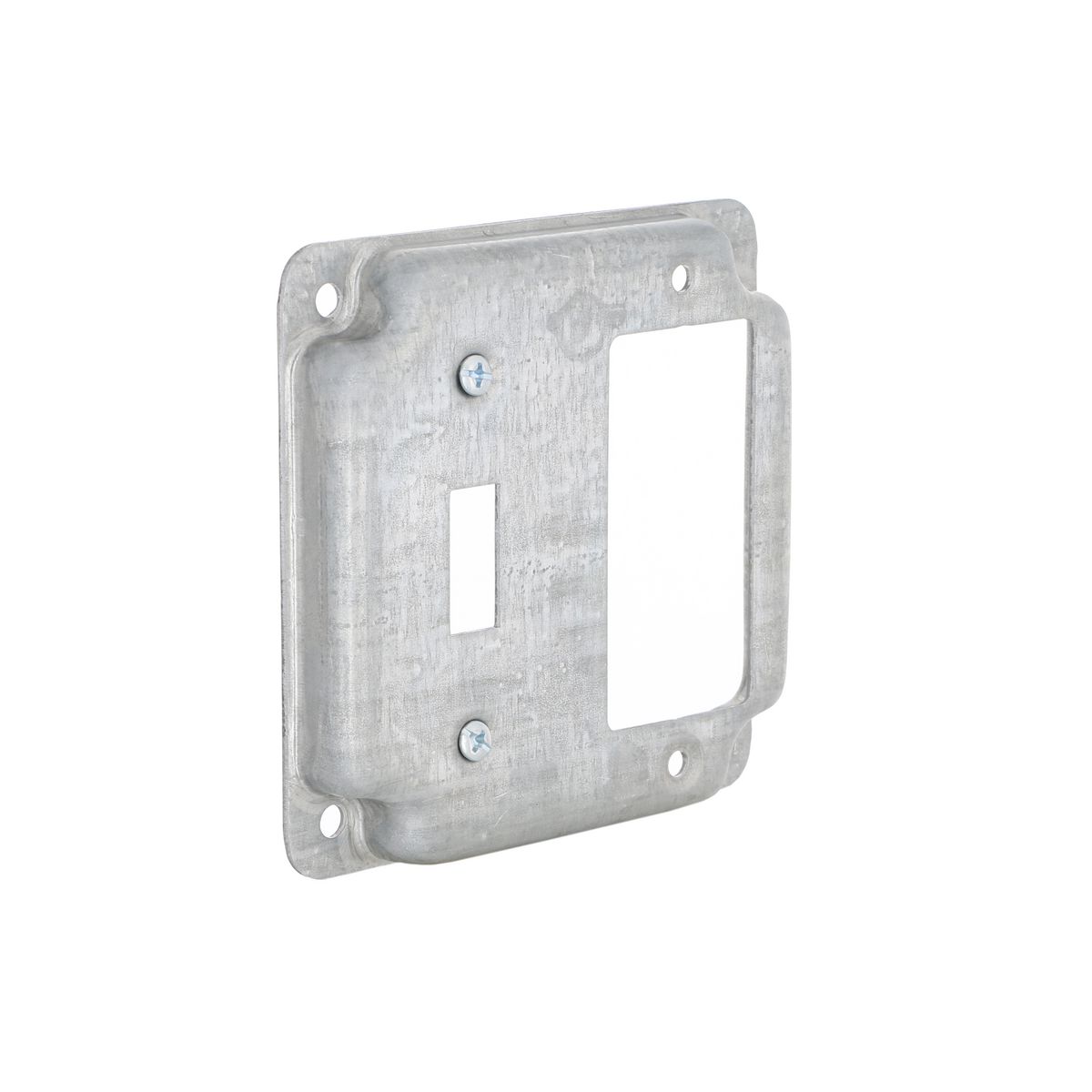 RAC 814C 4" RAISED COVER ONE DEVICE - 1 TOGGLE / 1 GFCI