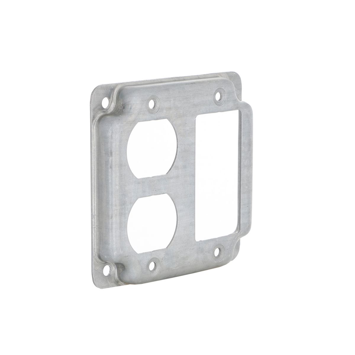 RAC 915C 4" RAISED COVER TWO DEVICE - 1 GFCI / 1 DUPLEX RECEPTACLE