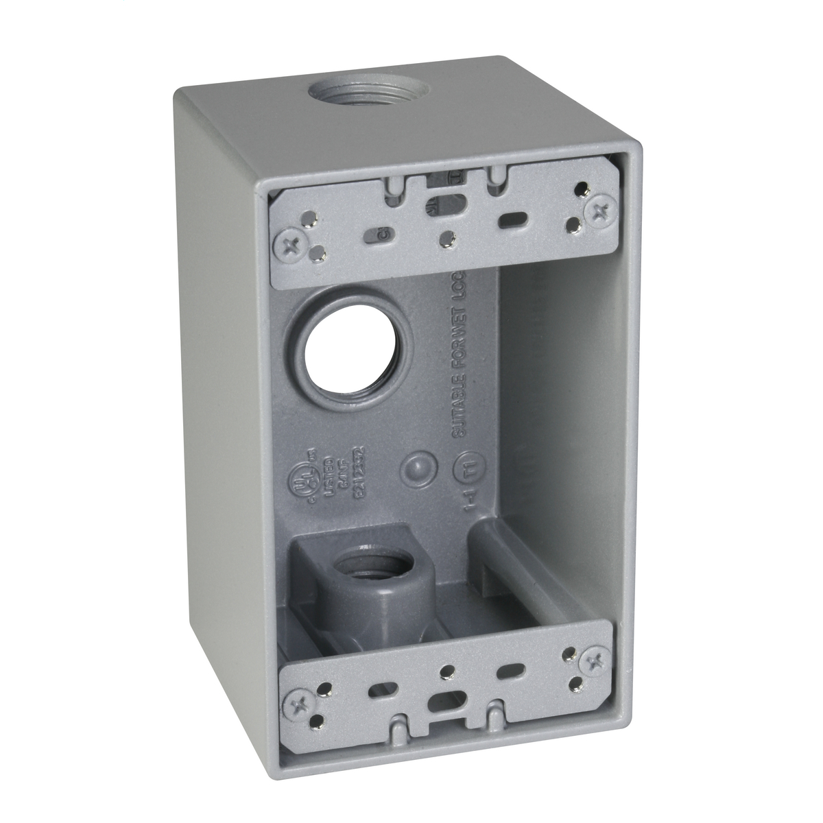 Product image for Taymac SD350S 1g Weatherproof Deep Box (3) 1/2 In. Outlets - Gy