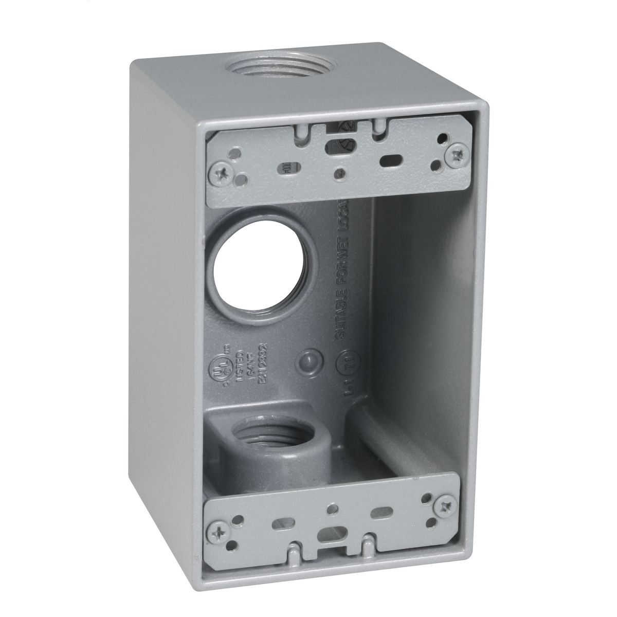 Product image for Taymac SD375S 1g Weatherproof Deep Box (3) 3/4 In. Outlets - Gy