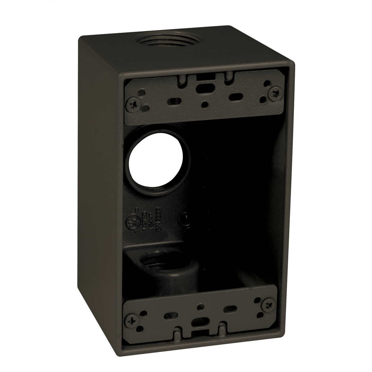 1G WP DEEP BOX (3) 3/4 IN. OUTLETS - BZ