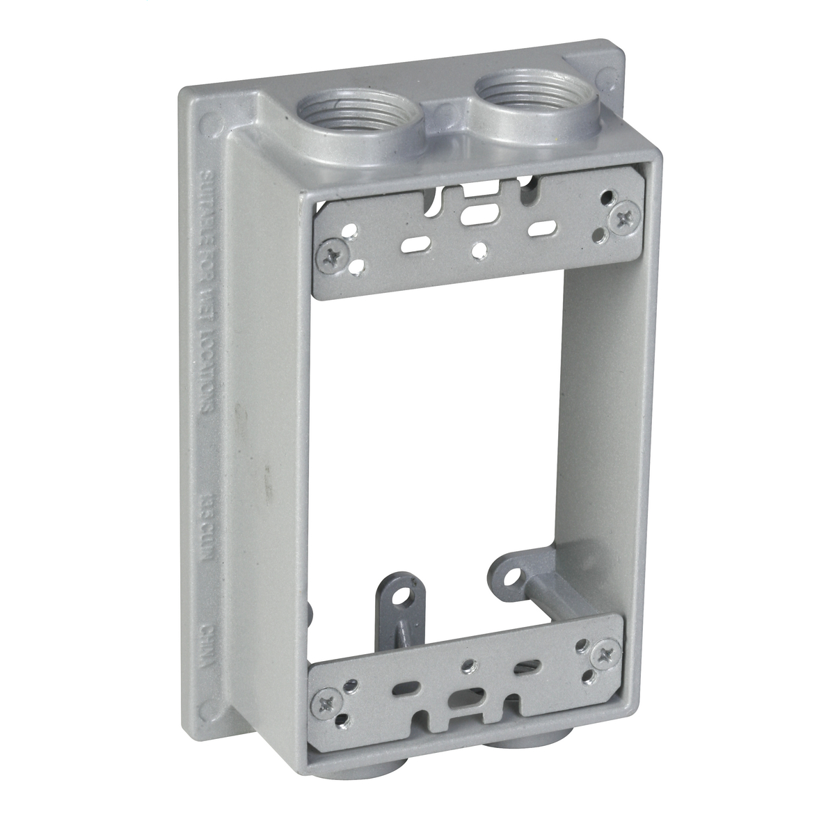 3 Closure Plugs 4 Round Gray Morris Products 36720 Weatherproof Extension 4 Outlet Holes 3/4 Outlet Hole Diameter 