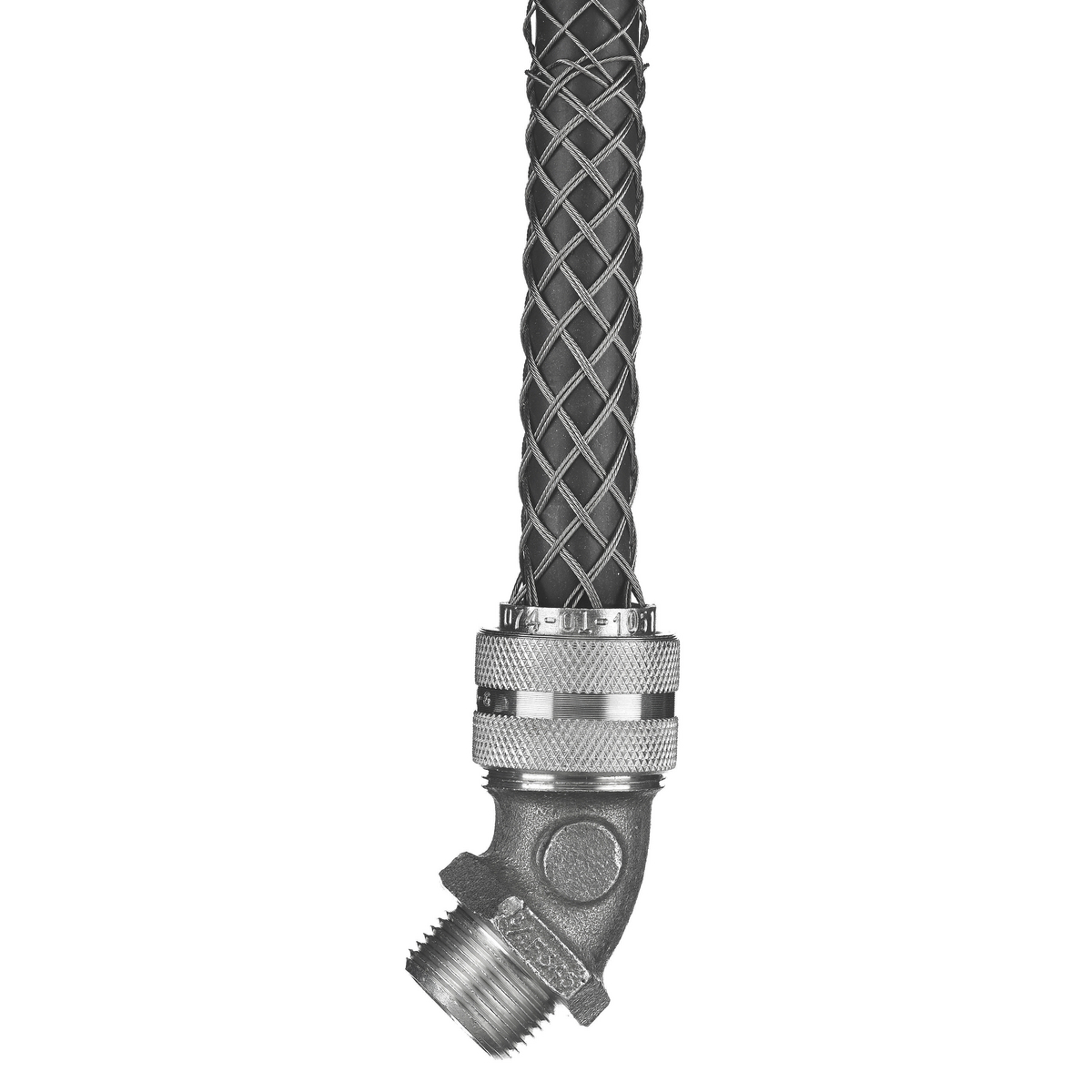Deluxe Cord Grip, 45 Degree Male, .500-.625, 1/2 With Mesh, DC50412