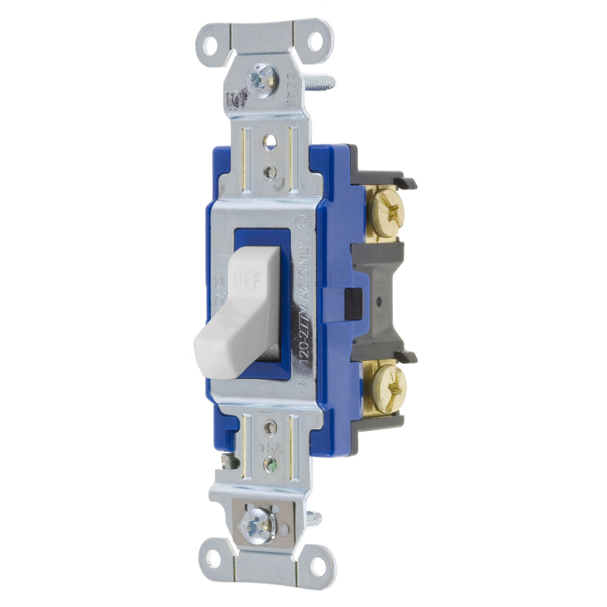 Product image for Hubbell 1203W SWITCH, HUBPRO, 3-WAY, 15A 120/277V, WH