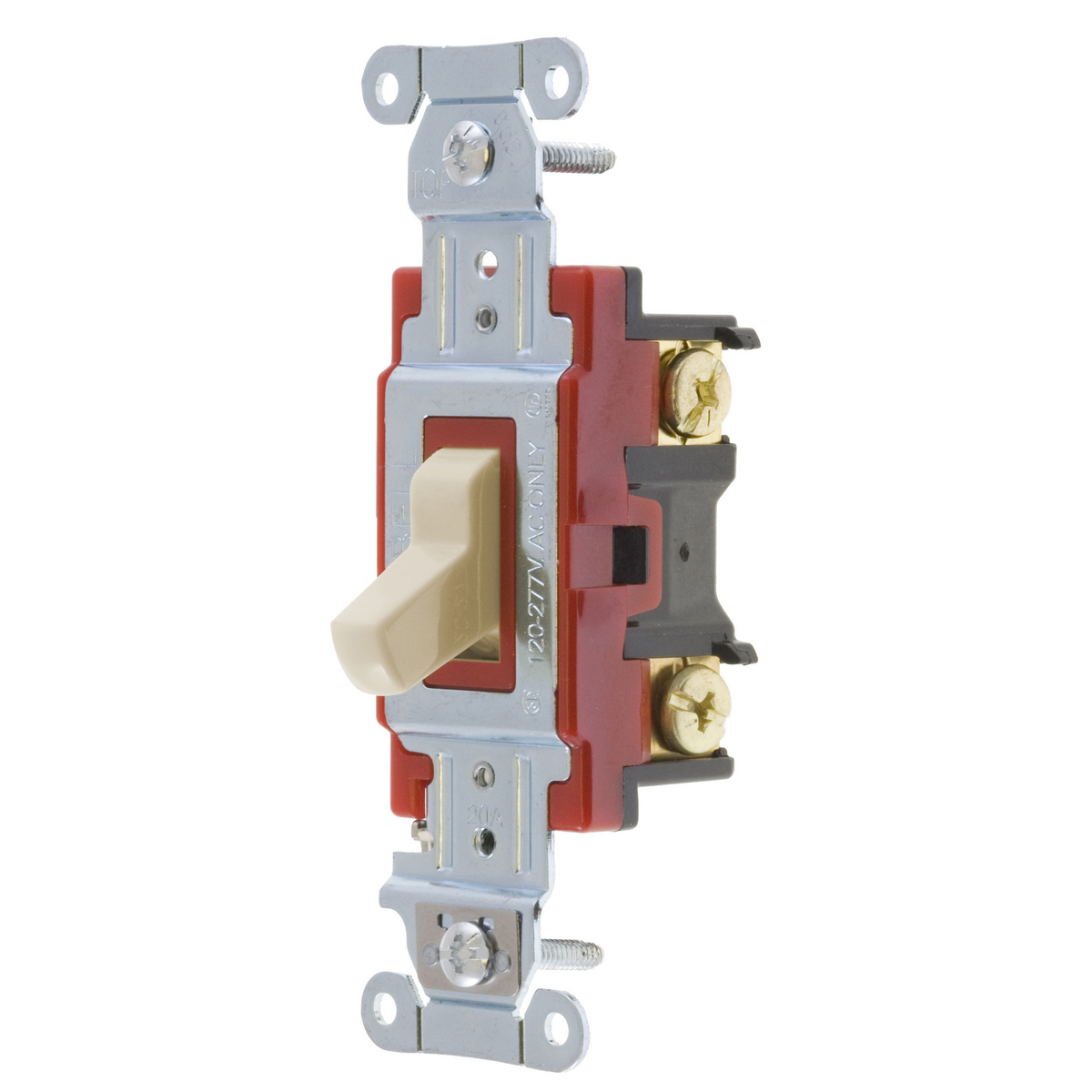 Product image for Hubbell 1224AL Hubbell-PRO 4-Way Toggle Switch 20A 120/277V, Almond