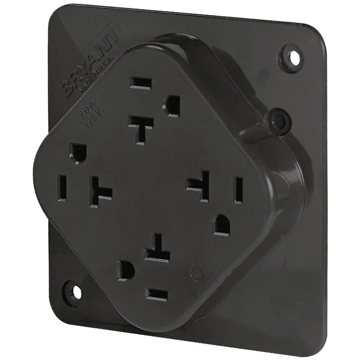 Larson Electronics - Weatherproof Quad Receptacle Box with Hinged Cover -  (4) 5-20R 20 Amp Receptacles - Quad