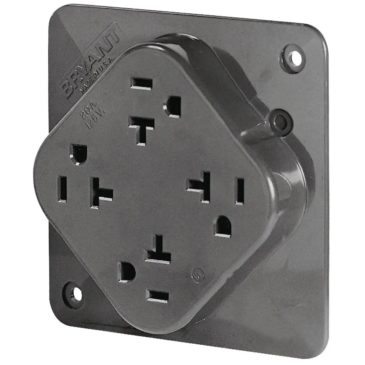 Larson Electronics - Weatherproof Quad Receptacle Box with Hinged Cover -  (4) 5-20R 20 Amp Receptacles - Quad